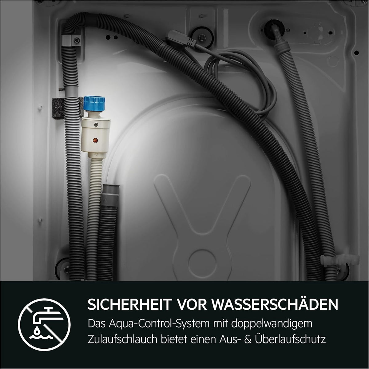 AEG Waschmaschine Toplader, Serie 6000 ProSense: Mengenautomatik, 6 kg, EEKL A, SoftOpening Trommeldeckelöffnung, Wasserschutzalarm, Wasserstoppschlauch, Inverter Motor, 1400 U/min, LTR6A41460