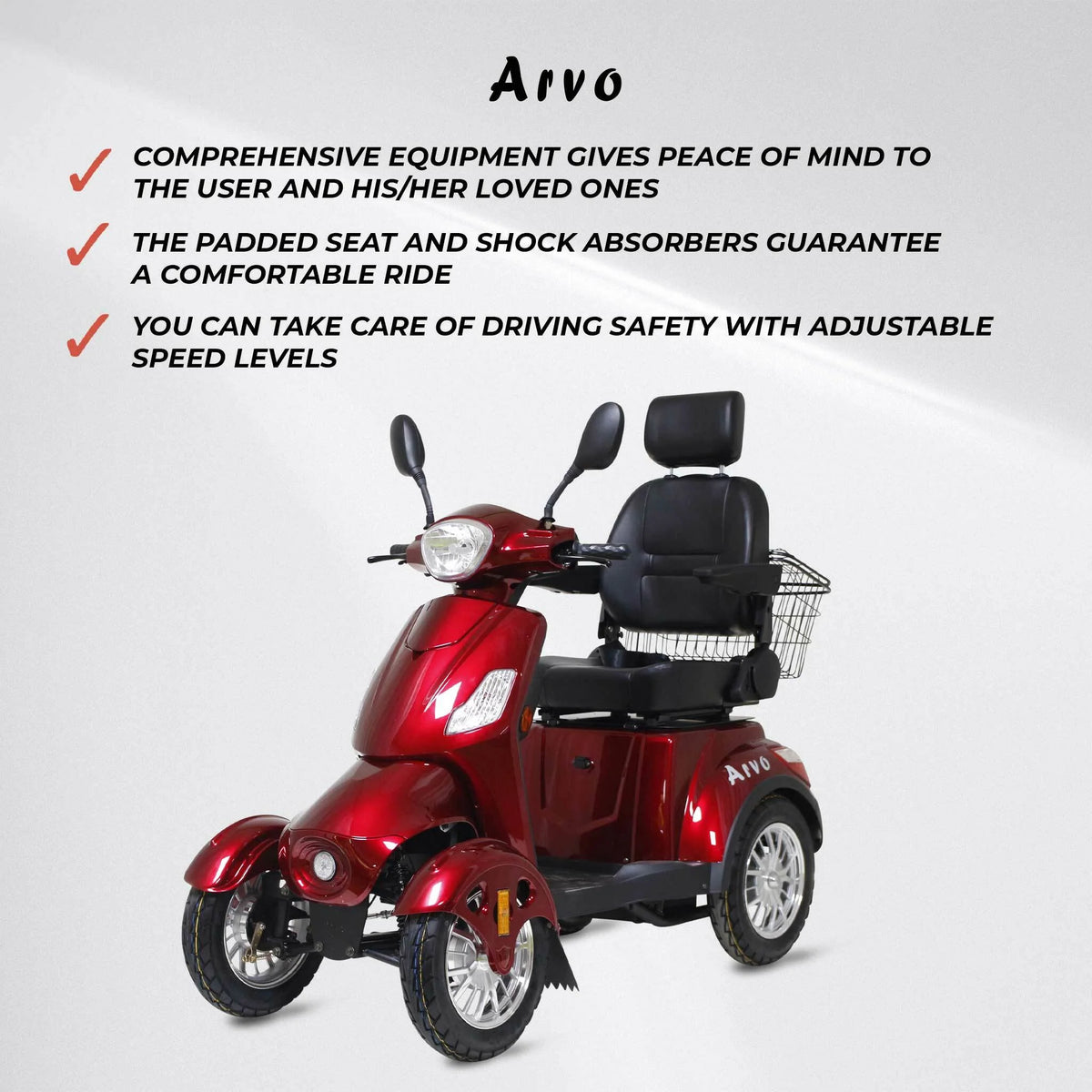 Arvo Seniorenmobil P400 Rot
