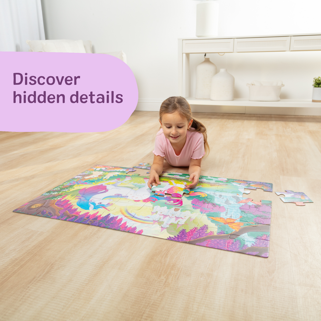 Glow-in-the-Dark Unicorn Floor Puzzle – 48 Pieces