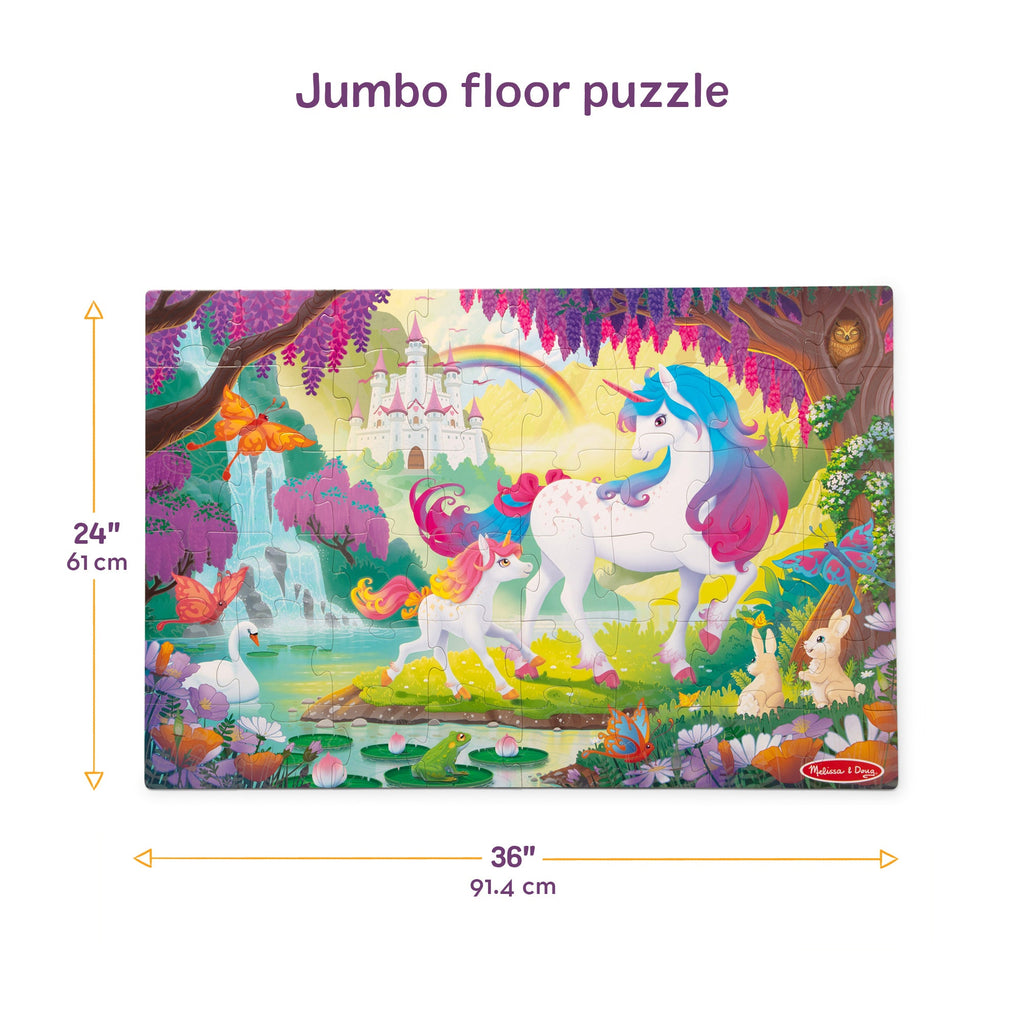Glow-in-the-Dark Unicorn Floor Puzzle – 48 Pieces