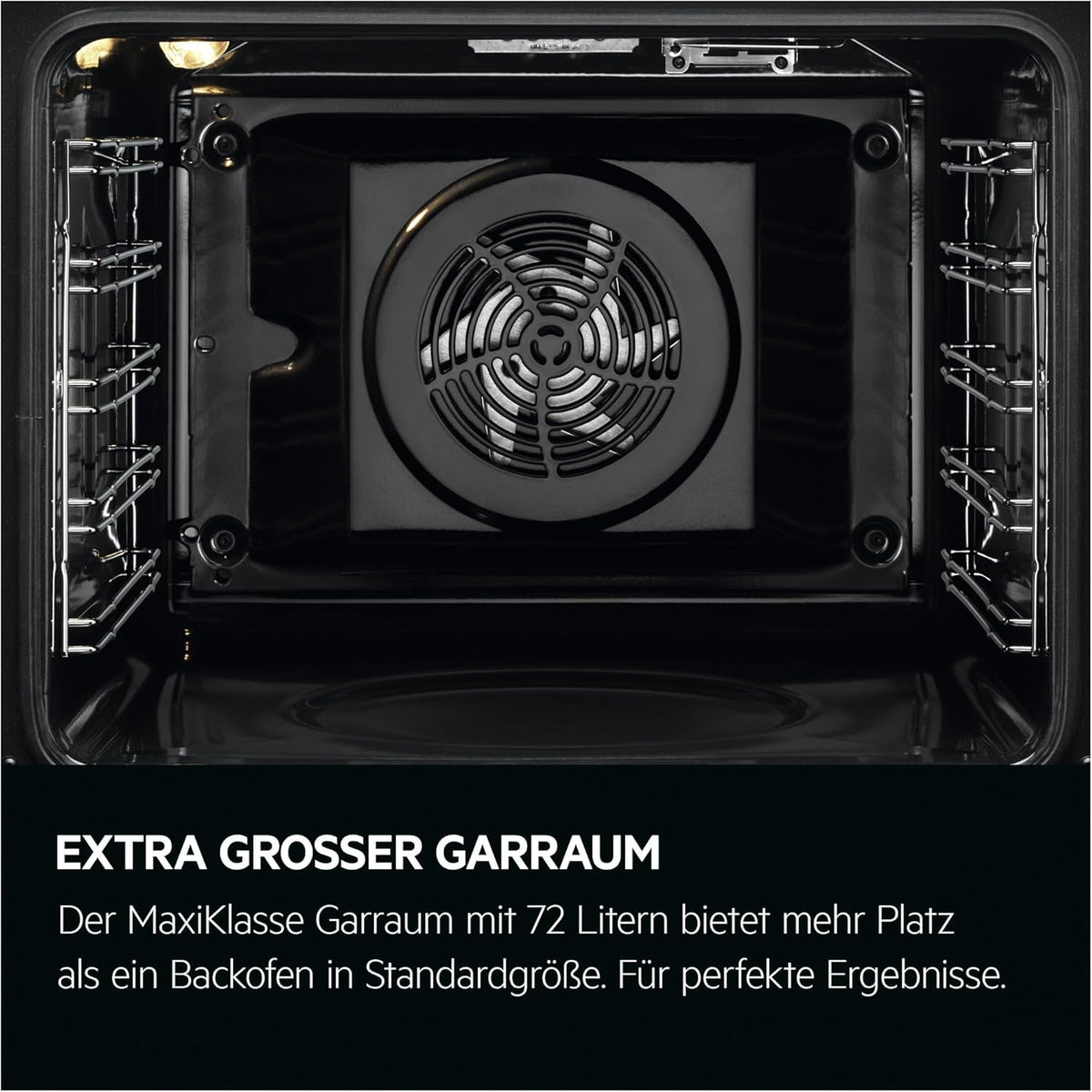 AEG Einbaubackofen – Serie 5 Ringheißluft: Gleichmäßige Garergebnisse auf 3 Ebenen – Pyrolyse Selbstreinigung – 25 Automatikprogramme – LED-Touchdisplay – Schnellaufheizung – Schwarz – BPE53516AB