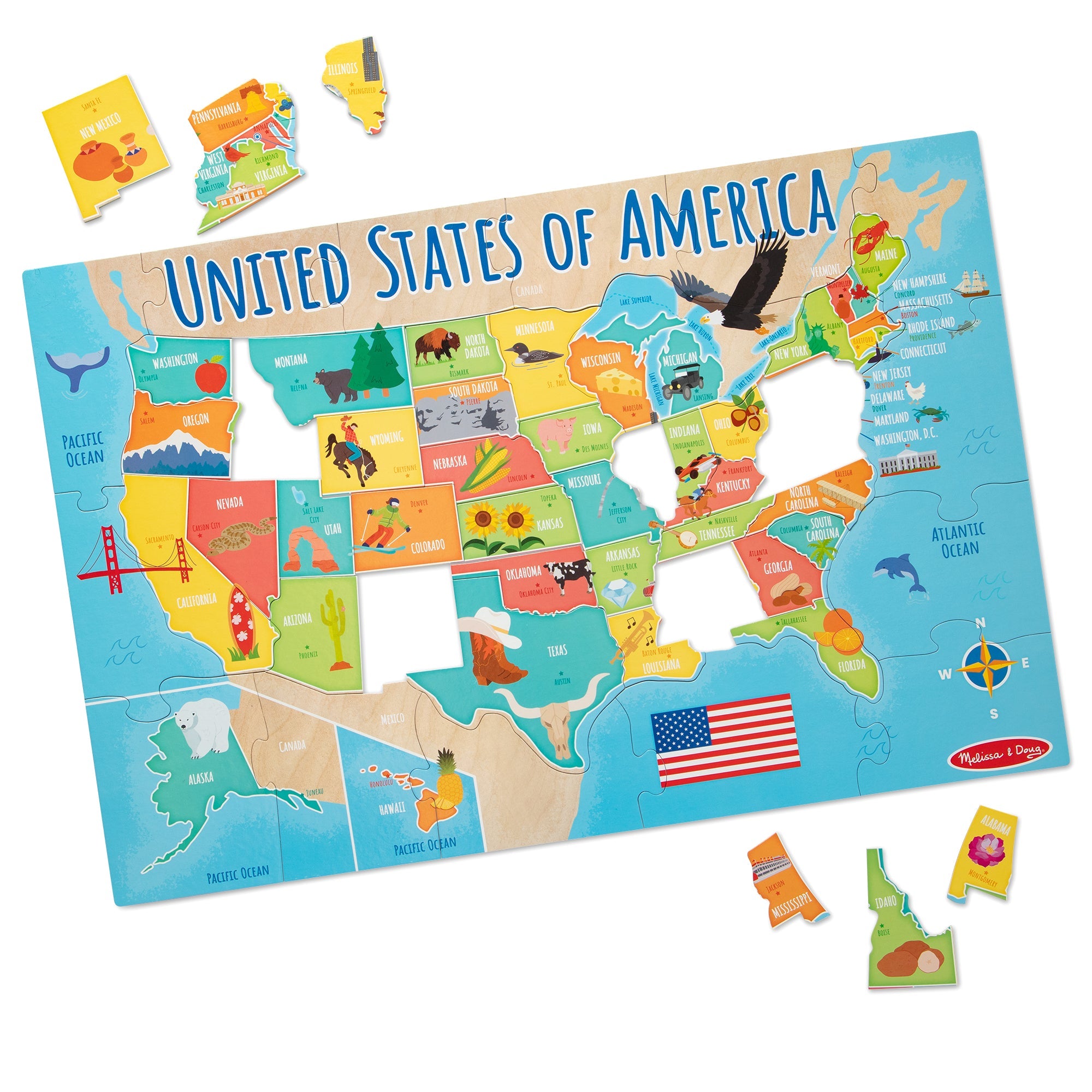 Map Floor Puzzle – 51 Pieces