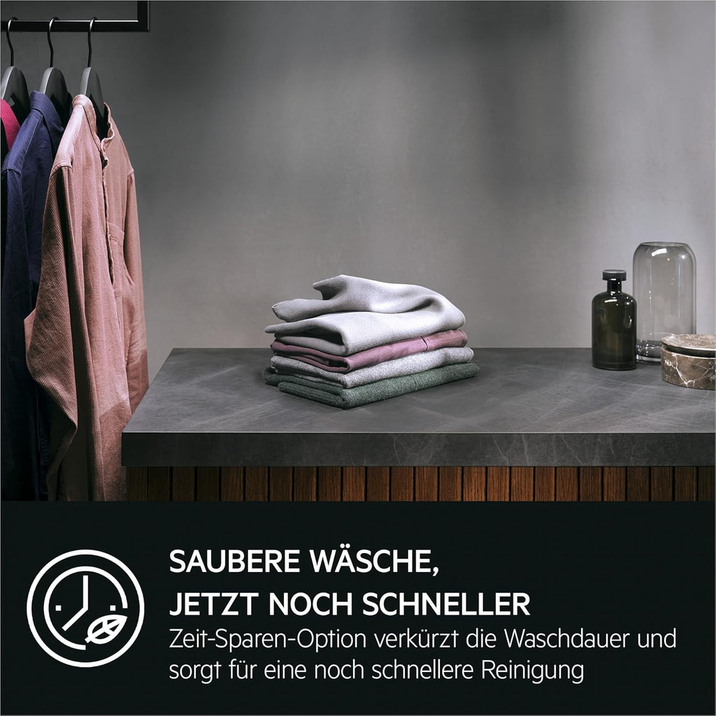AEG Waschmaschine Toplader, Serie 6000 ProSense: Mengenautomatik, 6 kg, EEKL A, SoftOpening Trommeldeckelöffnung, Wasserschutzalarm, Wasserstoppschlauch, Inverter Motor, 1400 U/min, LTR6A41460