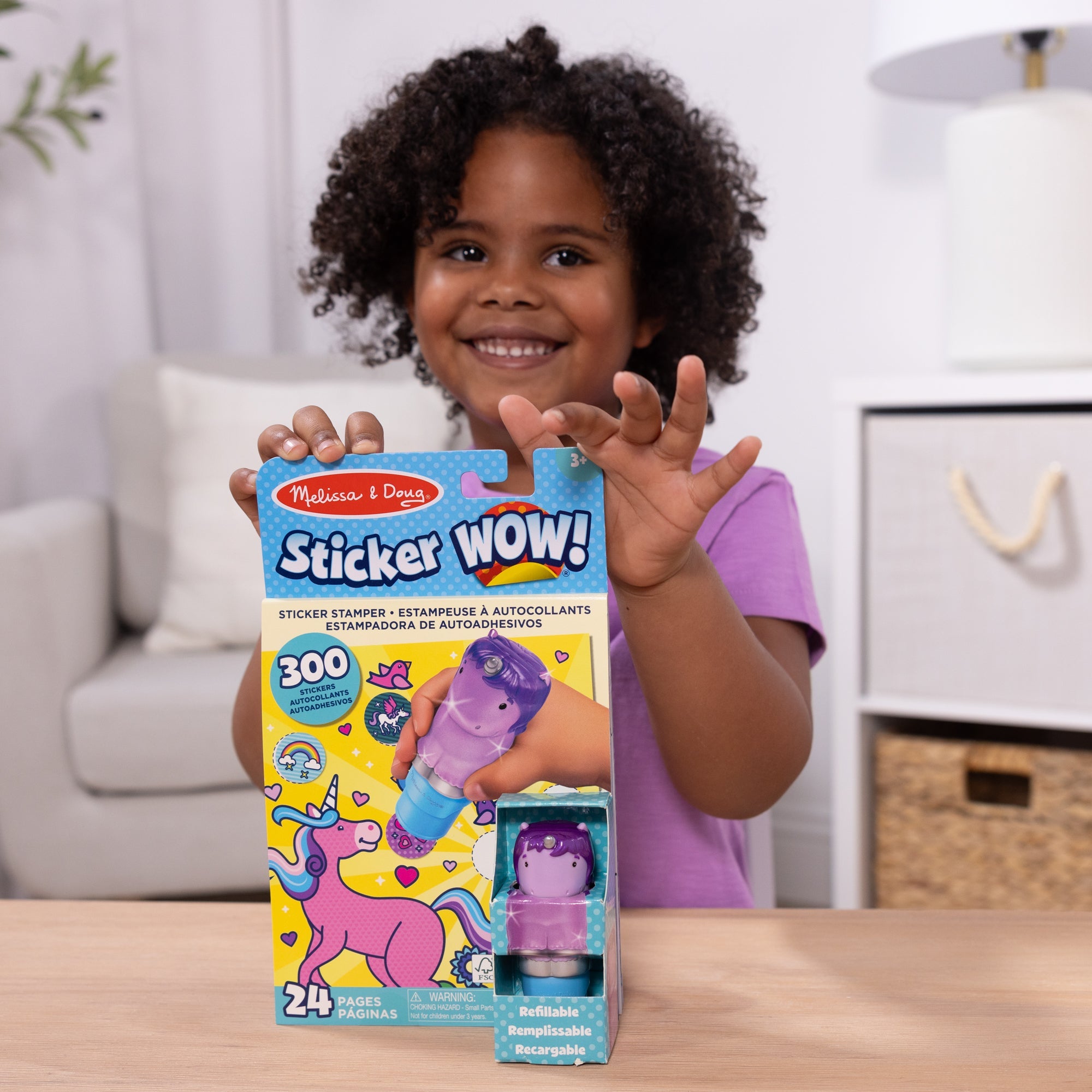 Sticker WOW!? Activity Pad & Sticker Stamper – Purple Unicorn