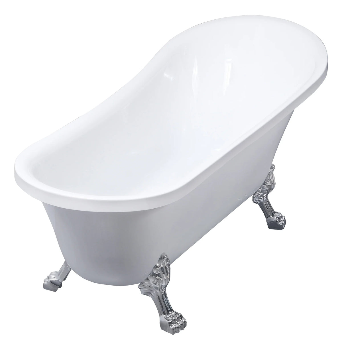 Lykke Badewanne mit Füen Nordic Deluxe 1700x750x730mm, Wei