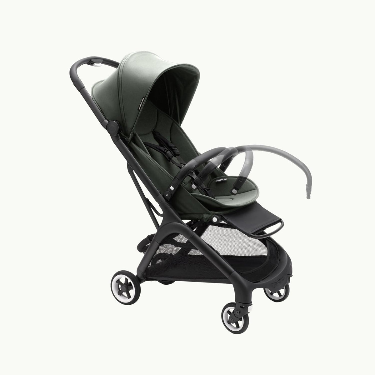 Bugaboo Butterfly ultrakompakter Reise-Kinderwagen, klein & leicht, einhändig faltbar und einfach zu lenken, ergonomischer City-Buggy für Babys ab 6 Monaten, mit viel Stauraum, Stormy Blue