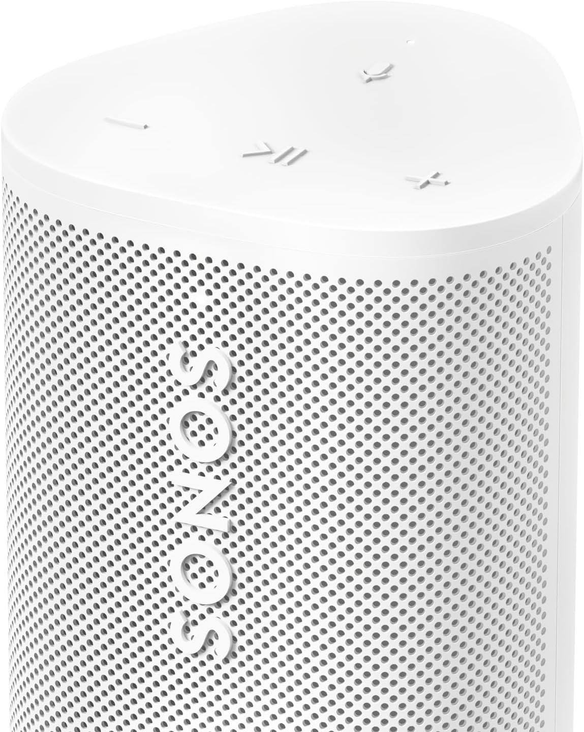 Sonos Roam 2 | Leichter, mobiler und wasserdichter Speaker mit Bluetooth, WLAN, mindestens 10 Stunden Akkulaufzeit und Voice Control für drinnen und draußen - Weiß