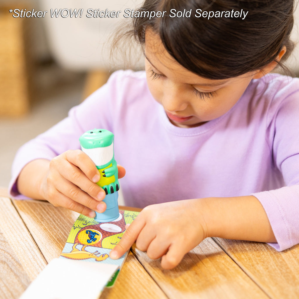 Sticker WOW!? Mini Activity Pad & Refill Stickers – Dinosaur (200+ Stickers. Stamper Not Included)