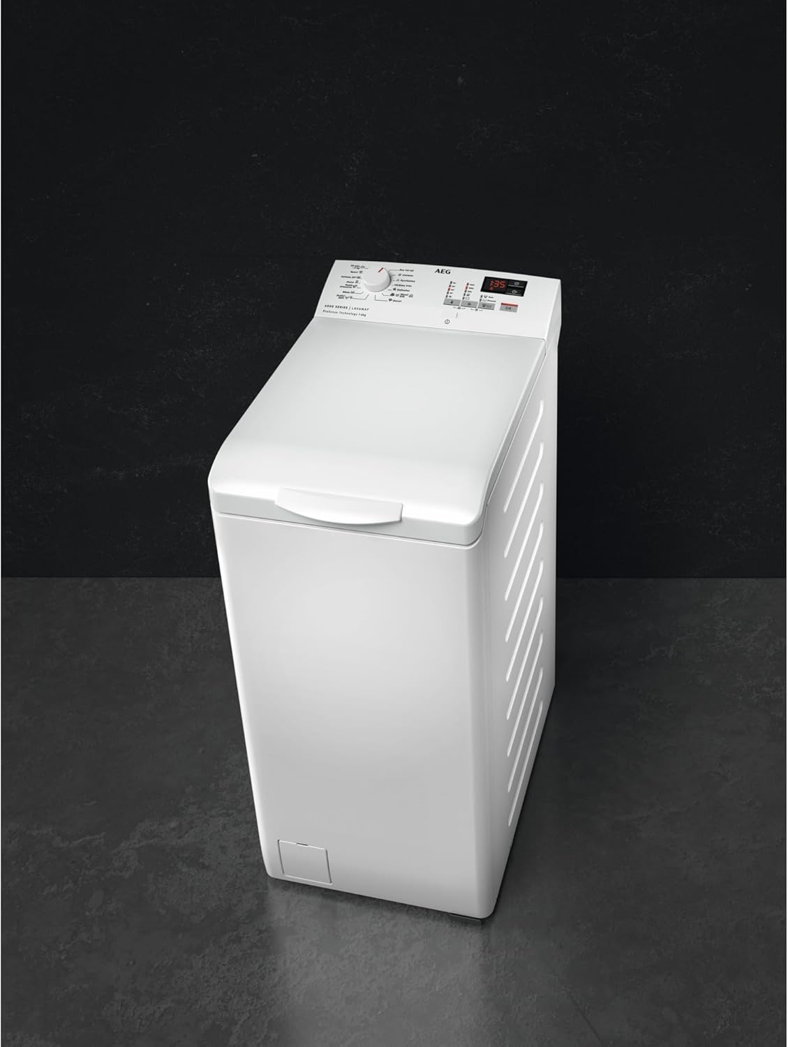 AEG Waschmaschine Toplader, Serie 6000 ProSense: Mengenautomatik, 6 kg, EEKL A, SoftOpening Trommeldeckelöffnung, Wasserschutzalarm, Wasserstoppschlauch, Inverter Motor, 1400 U/min, LTR6A41460