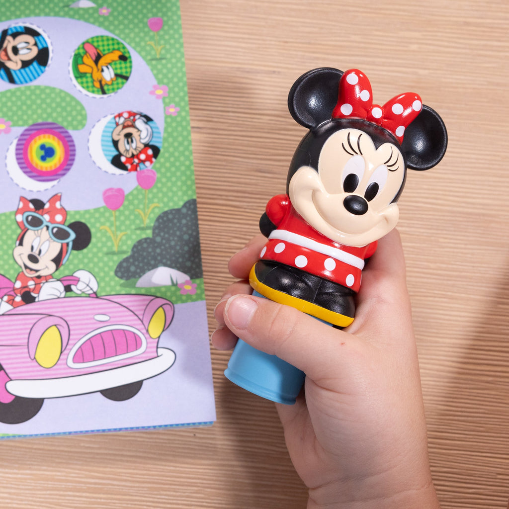 Sticker WOW!? Disney Minnie Mouse Bundle: Activity Pad & Sticker Stamper + Mini Activity Pad and 200 Refill Stickers